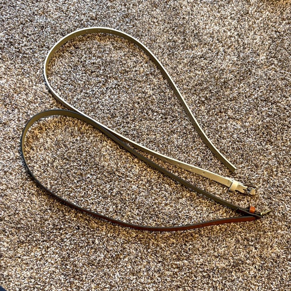 Elegant Brown and White Women's Belt